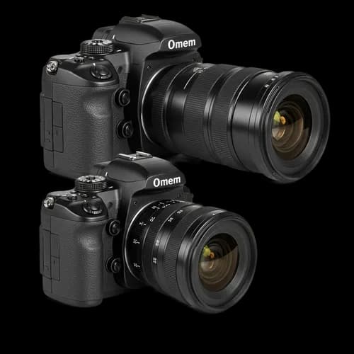 Dos Cámaras Digitales Negras Profesionales con Lentes Zoom - Descarga Gratuita P