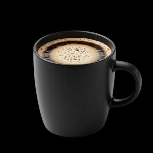 Tazza di Caffè Nera con Americano Caldo PNG
