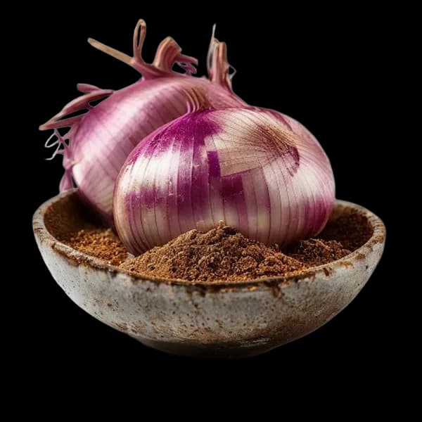 129-ultra-realistic-onion-whole-form-and-ground-powder-displayed-together-in-art-transparent-png