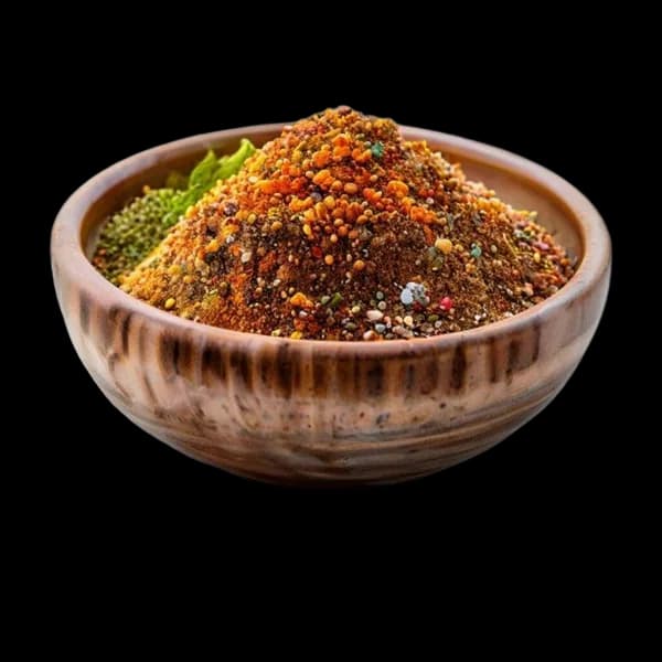 132-ultra-realistic-chaat-masala-whole-form-and-ground-powder-displayed-together-transparent-png