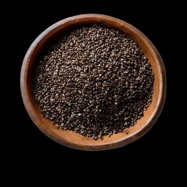 48-ultra-realistic-black-sesame-whole-form-and-ground-powder-displayed-together--transparent-png
