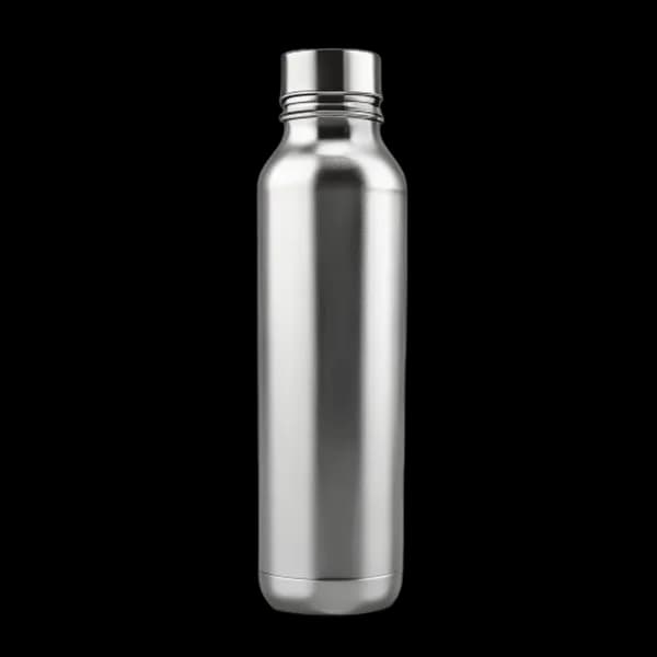 a-premium-stainless-steel-insulated-water-bottle-brushed-metallic-texture-fitnes-transparent-png