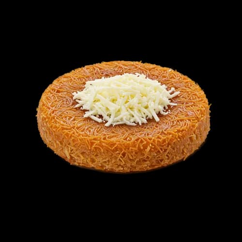 Postre Árabe Kunafa: Queso Jarabe de Azúcar Oriente Medio Transparente JPG