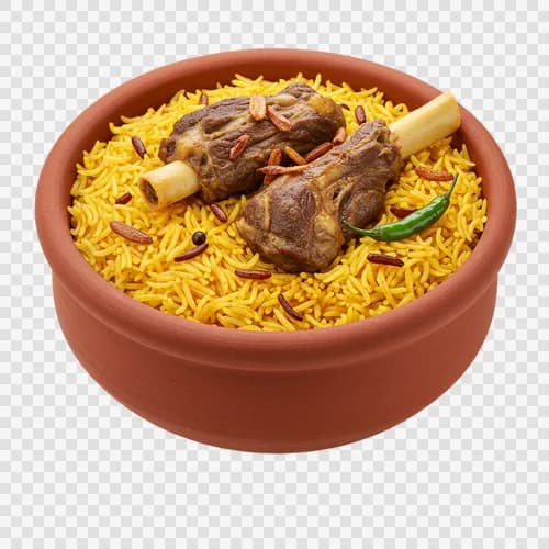 أرز المندي السعودي الأصيل مع لحم الضأن المطبوخ ببطء شفاف PNG