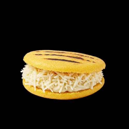 Kolumbianischer Arepa Maiskuchen mit Käse Transparent JPG - PNGraft