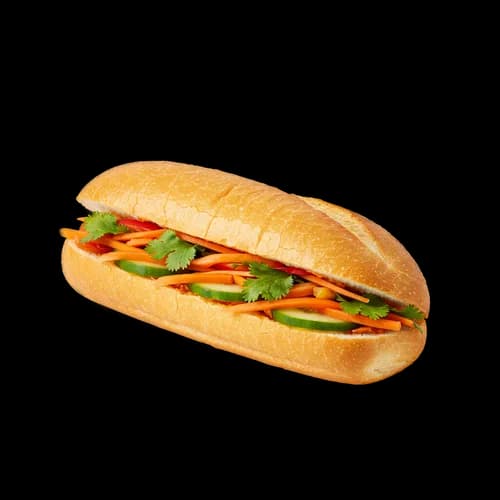Légumes marinés de Banh Mi vietnamien croustillant PNG transparent
