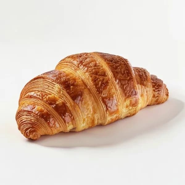 Französisches Croissant Frisch aus der Bäckerei mit Goldbraunen Schichten PNG