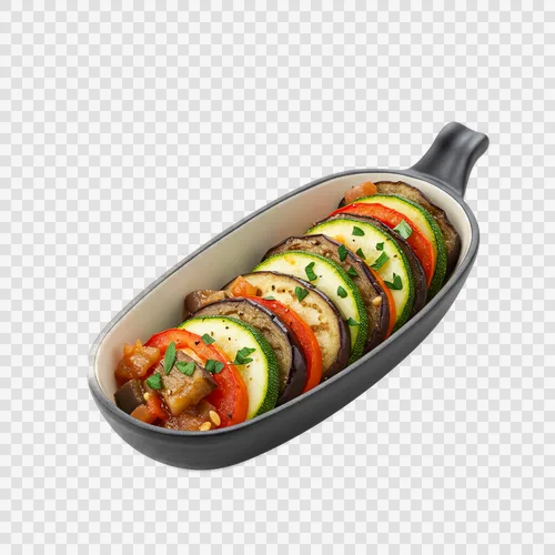 Ratatouille Prancis Transparan PNG (Zucchini, Terong)