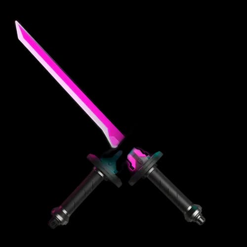 Zwei gekreuzte neonpinke Lichtschwerter – kostenloser Download