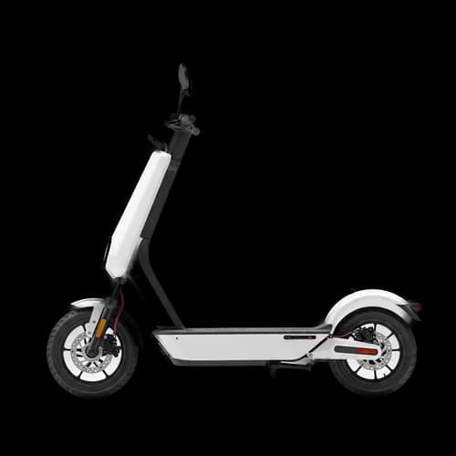 Modern white electric scooter for urban transportation