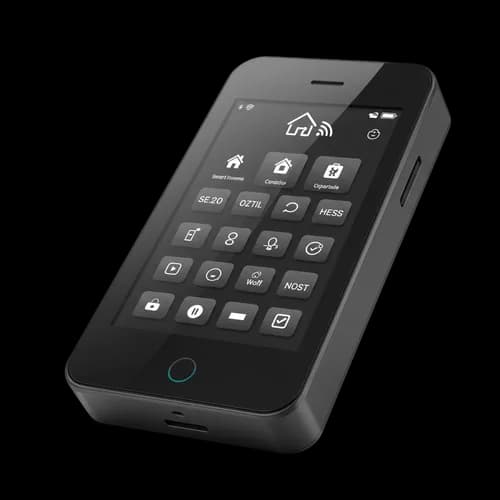 Smartphone Noir avec Écran Clavier Numérique - PNG Gratuit