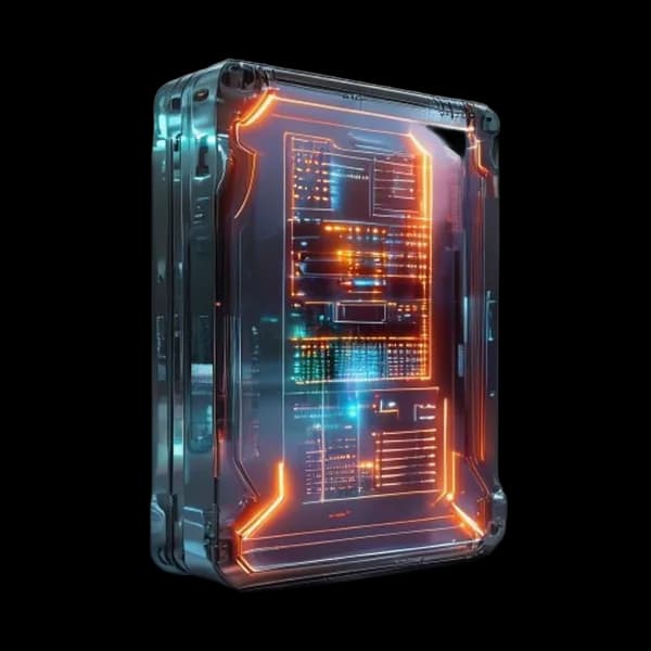 hyper-realistic-3d-asset-of-a-glowing-sci-fi-data-storage-drive-transparent-casi-transparent-png