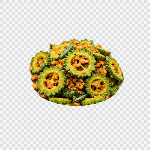 Корола Бхаджи (Жареная Горькая Тыква) Прозрачный PNG