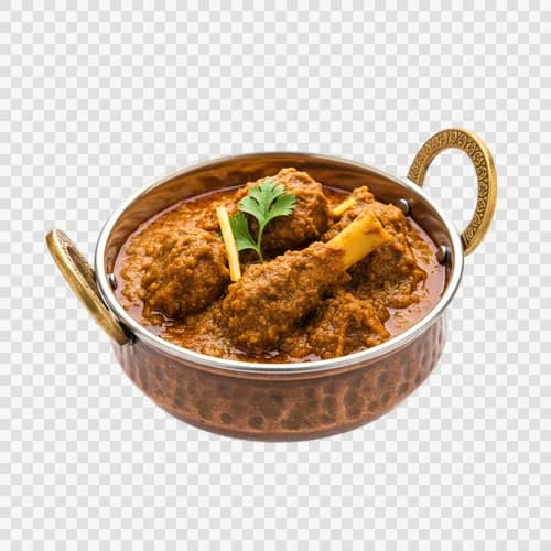 मटन भुना ड्राई स्पाइस्ड करी कराही पारदर्शी PNG