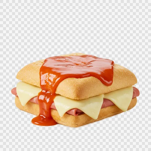 portuguese-francesinha-sandwich-melted-cheese-sauce-transparent-png