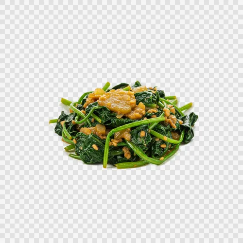 Pui Shak Bayam Malabar Tumis Transparan PNG - Unduh Gratis