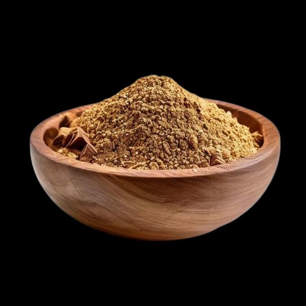 realistic-clove-ingredient-showcase-whole-and-powder-together-front-view-side-vi-transparent-png