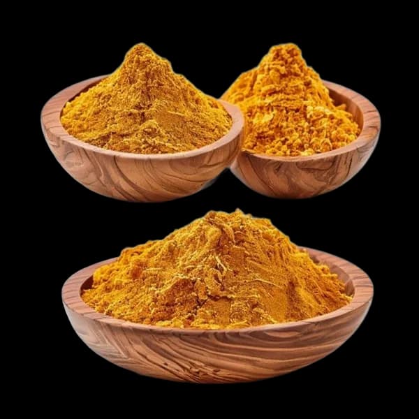 realistic-saffron-ingredient-showcase-whole-and-powder-together-front-view-side--transparent-png