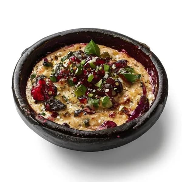 Saudi Baba Ghanoush: Auberginen-Dip mit Tahini und Granatapfel