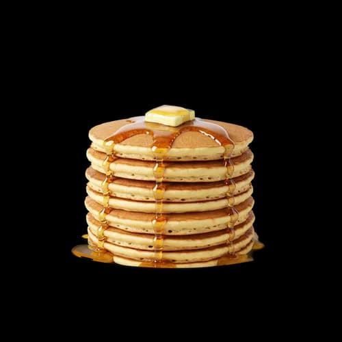 Tortitas Esponjosas con Jarabe de Arce y Mantequilla - Imagen Transparente