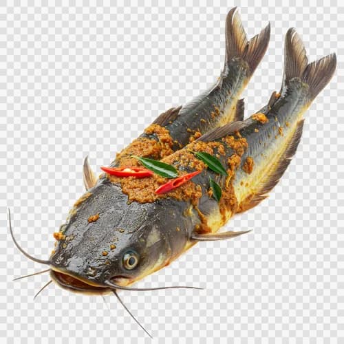 کاری ماهی تنگرا (گربه ماهی خاردار) بنگلادشی شفاف PNG